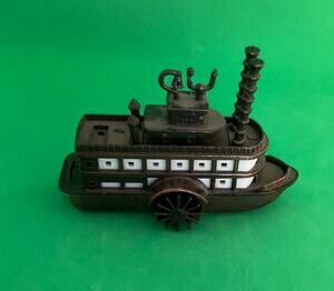 Vintage Die Cast Miniature Pencil Sharpener - Paddle Wheel Boat